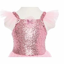 PINK SEQUIN BUTTERFLY DRESS/WINGS 5/6