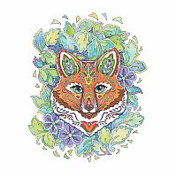Creative Haven Fanciful Foxes Coloring Book