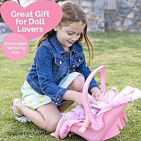 PINK BLOOMS CAR SEAT CARRIER