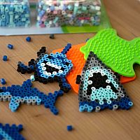 PERLER SHARKS FUSED BEAD KIT