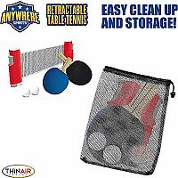 RETRACTABLE TABLE TENNIS SET