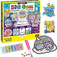BIG GEM DIAMOND PAINT AXOLOTL