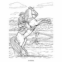 Wonderful World of Horses Coloring Book