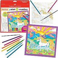 Paint By Number Unicorn Foil Fun
