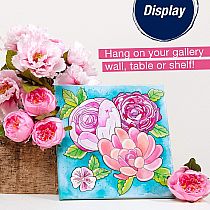 BOLD FLORAL PAINT BY # WATERCOLOR