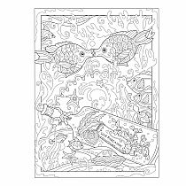 Creative Haven Fanciful Sea Life Coloring Book
