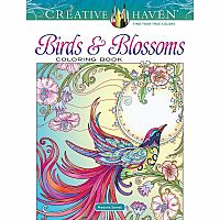 Creative Haven Birds and Blossoms Coloring Book
