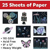 Black Paper Sketch Pad