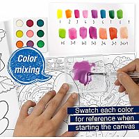 BOLD FLORAL PAINT BY # WATERCOLOR