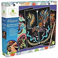 SCRATCH ART HORSES/UNICORNS