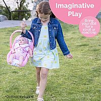 PINK BLOOMS CAR SEAT CARRIER