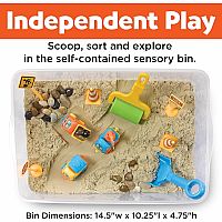 SENSORY BIN CONSTRUCTION ZONE
