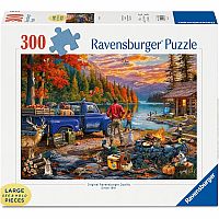 SUNSET LAKE 300 PC LRG FRMT
