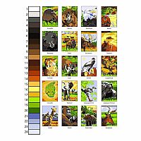 Creative Haven Wildlife Color by Number Coloring Book