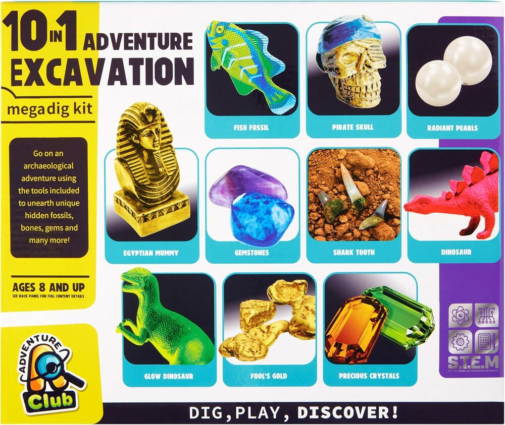 10 in 1 Treasure Excavation Kit