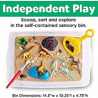 SENSORY BIN DINOSAUR DIG