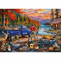 SUNSET LAKE 300 PC LRG FRMT