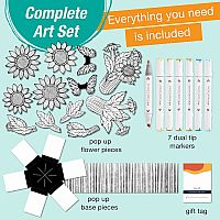 POP UP COLORING SUNFLOWERS