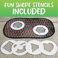 GIANT RAINBOW SEQUINS REVERSIBLE MAT