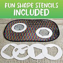 GIANT RAINBOW SEQUINS REVERSIBLE MAT