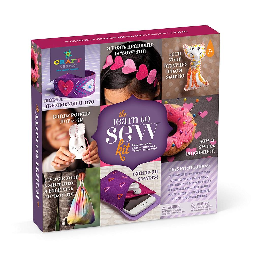 SEW BY NUMBER Sewing Kit for Kids, Learn to Sew Kit for Children
