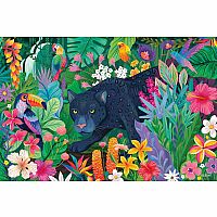 PANTHER IN FLOWERY JUNGLE 3000