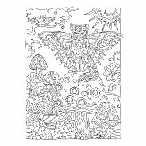 Creative Haven Fanciful Foxes Coloring Book