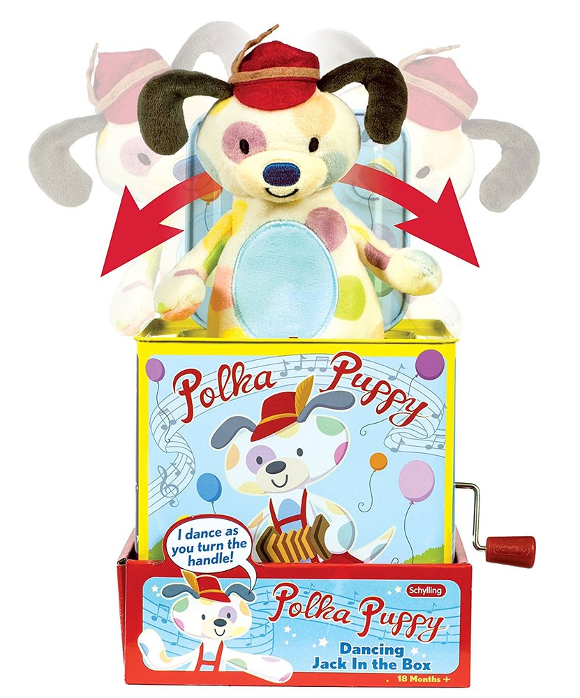 polka puppy jack in the box
