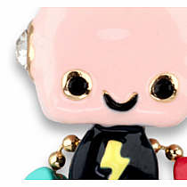 CHARM IT GOLD REBELGIRLS ROBOT
