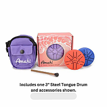 STEEL TONGUE DRUM 3" RED