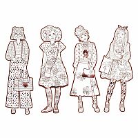 FASHION COLOURING PAPER DOLLS