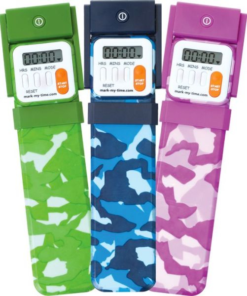 MarkMyTime Digital LED Light Camo Bookmark Over the Rainbow