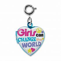 CHARM IT GIRLS CAN CHANGE WORLD LOCKET
