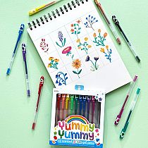 Yummy Scented Glitter Gel Pens - Set of 12