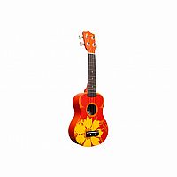 AMAHI ORANGE FLOWER UKULELE