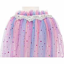 RAINBW UNICORN CAPE/HEADBND 4/6