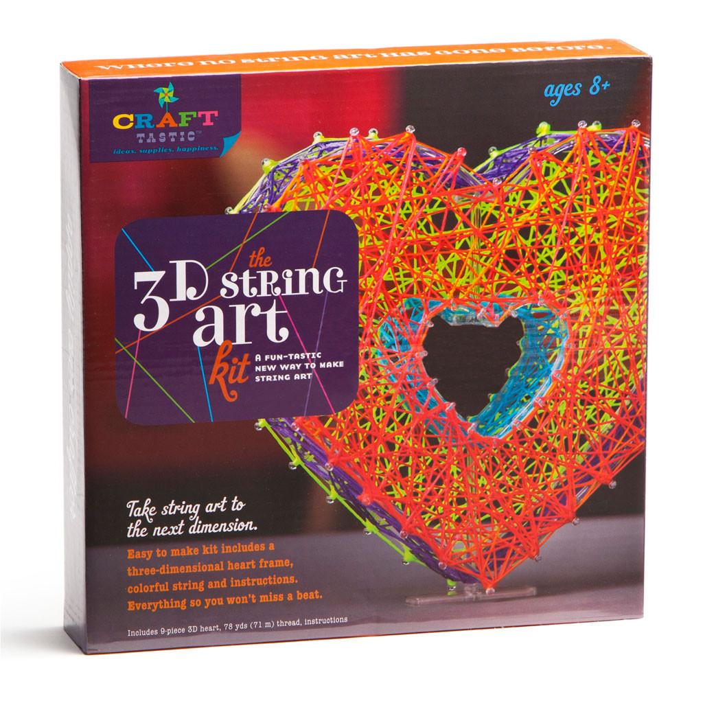 Heart String Art Craft Kit, DIY Craft Kit, Gifts