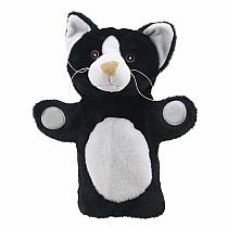 Black White Cat Animal Puppet Buddy
