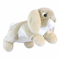 Full-Bodied Animal Puppets - Rabbit (Lop-Eared - Beige & White)
