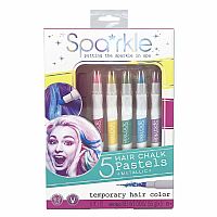 5 METALLIC HAIR CHALK PASTELS