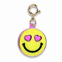 CHARM IT SMILEY FACE GLITTER GOLD