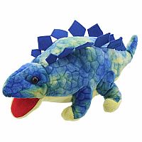 BABY STEGOSAURUS BLUE PUPPET