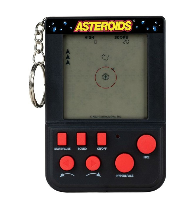 ASTEROIDS KEYRING ARCADE