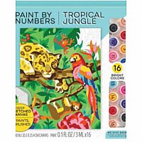PAINT BY NUMBER TROPICAL JUNGLE