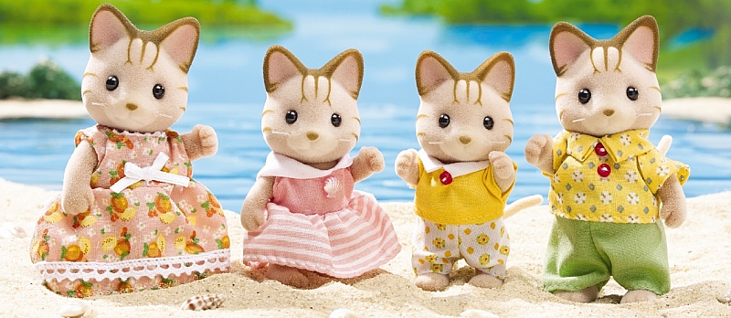 Calico critters sandy cat outlet family