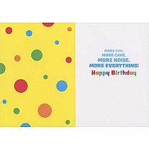HAPPY DOG PARTY HORN BDAY CARD