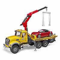 BRUDER MACK TOW TRUCK W ROADST