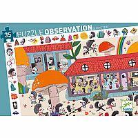 Hedgehog School Observation Puzzle