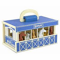 BREYER WOOD STABLE CARRY CASE