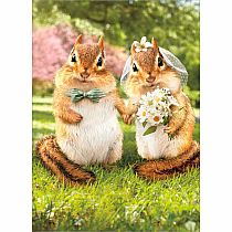 CHIPMUNK WEDDING CARD
